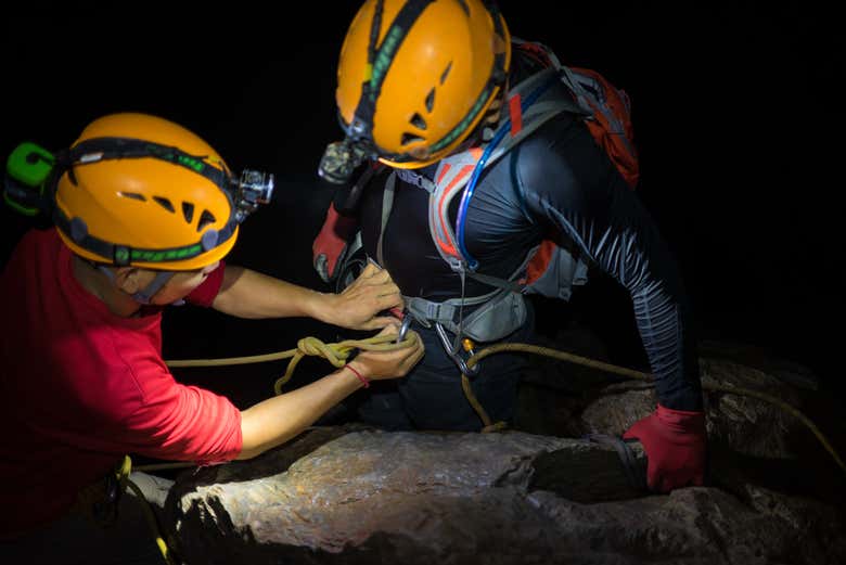 Colocando el equipo de seguridad