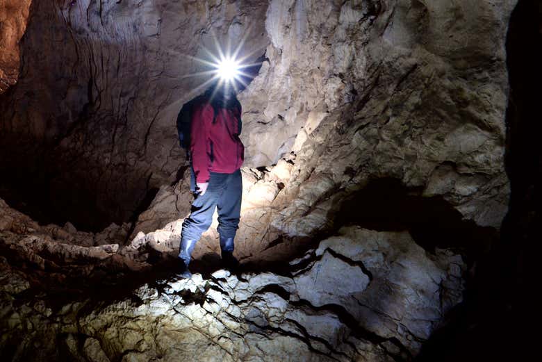 Investigando con la luz frontal