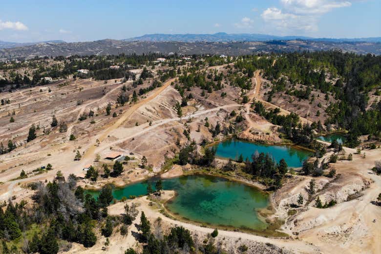 Pozos Azules desde las alturas