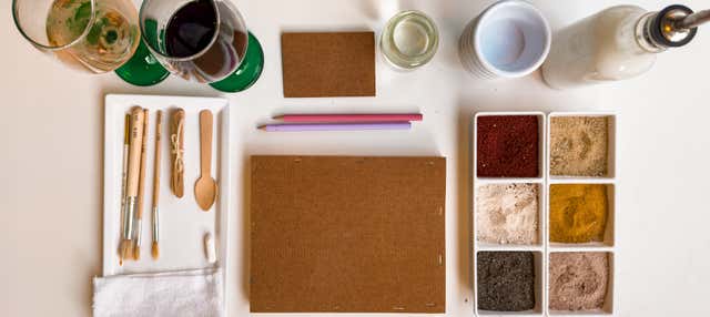 Oficina de pintura com terra em Villa de Leyva