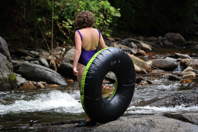 Preparando el flotador de tubing