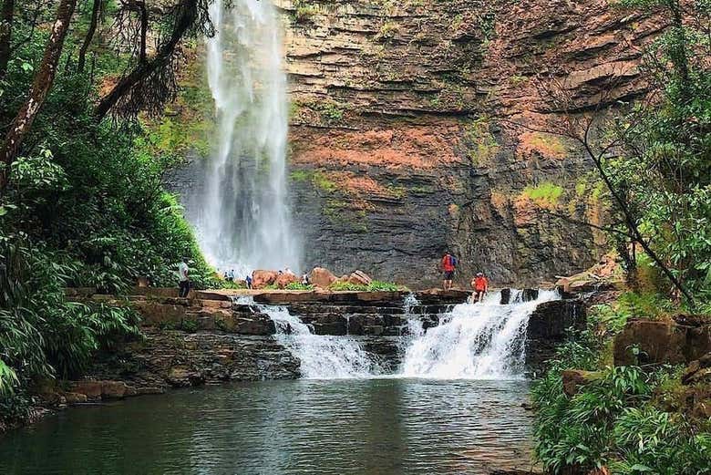 Visitando la cascada La Encantada