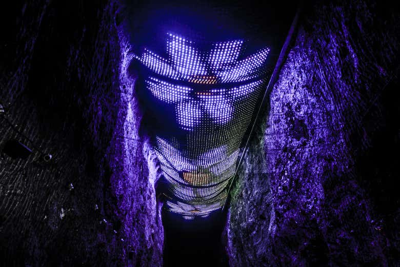 Espectáculo de luces en la Catedral de Sal