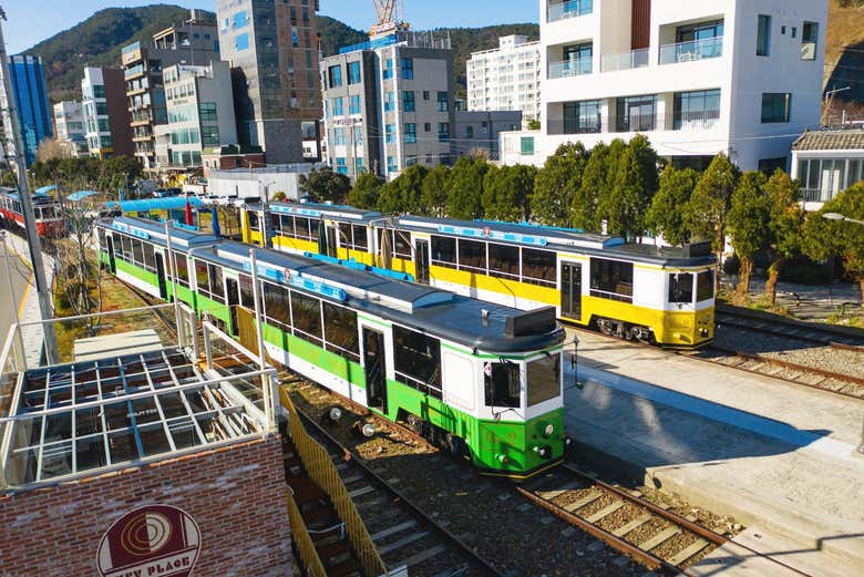 Os encantará el viaje en tren por Busan