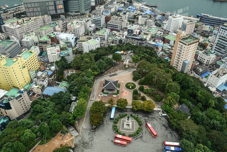 Vista della Torre di Busan