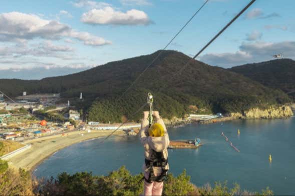 Zipline in Taejongdae