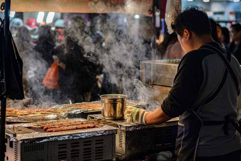 Cocineros a los fuegos