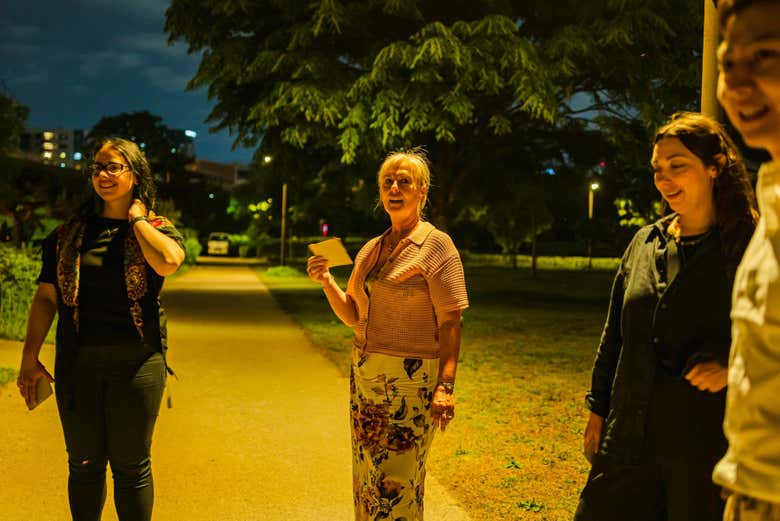 Passeio pelo Parque Hangang à noite