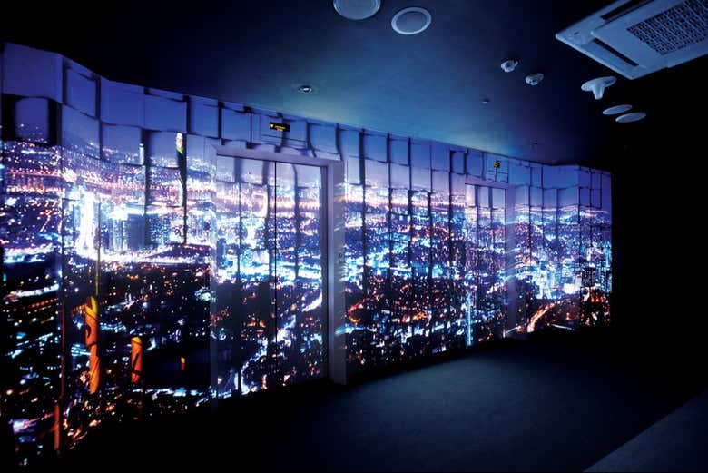 Imagem de Seul iluminada à noite