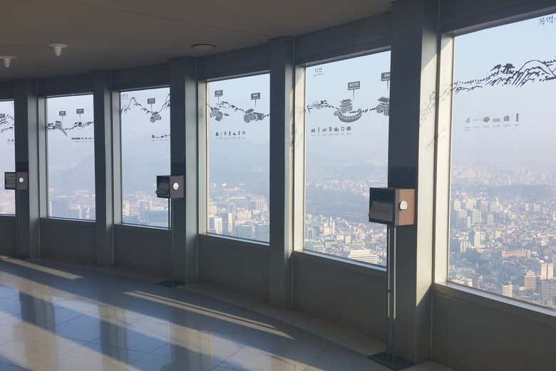 Take in the views from the Seoul Tower