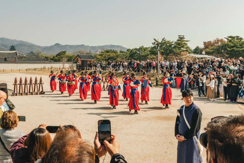 En el Palacio de Gyeongbokgung