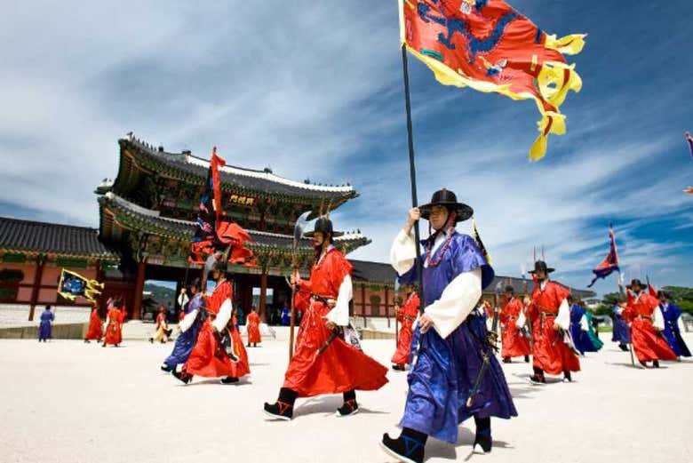 Cambio de guardia en el Palacio Gyeongbokgung
