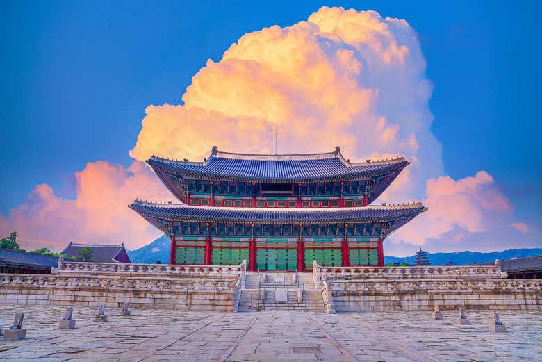 Vista panoramica del palazzo Gyeongbokgung