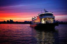 Paseo nocturno en barco por el río Han