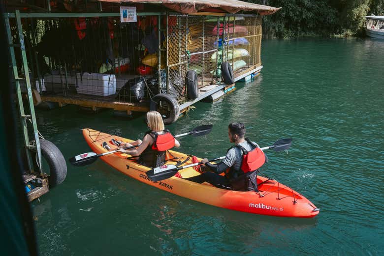 Tout est prêt pour la balade en kayak