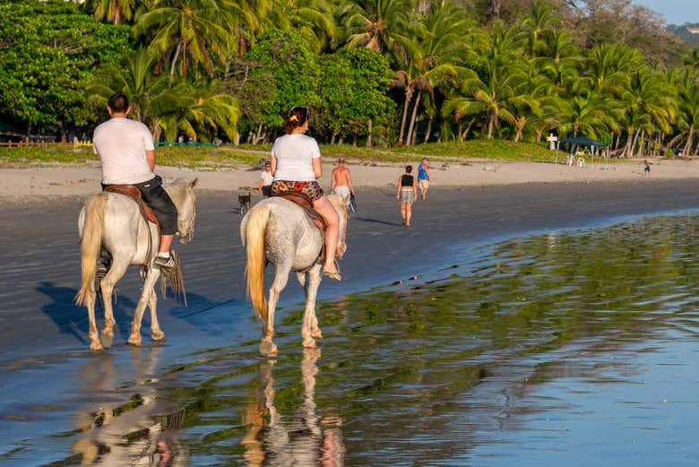Ruta a caballo por la bahía de Drake