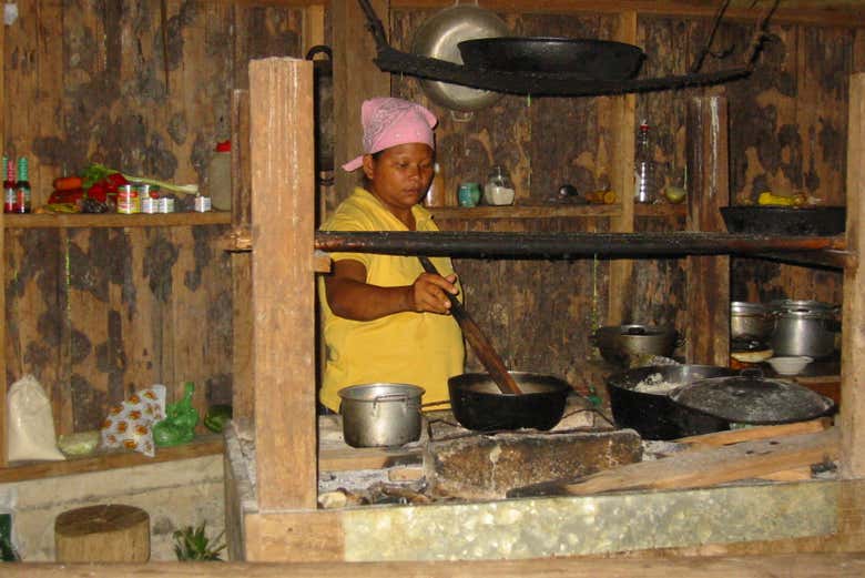 Preparando el almuerzo