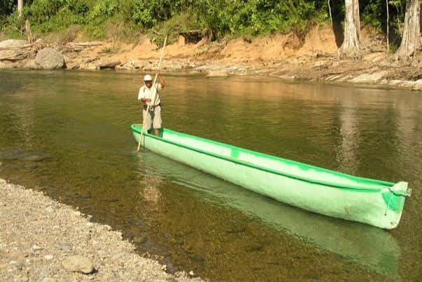 Canoa para el traslado
