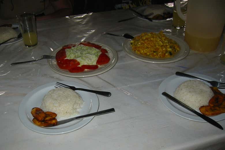 Cena nella comunità indigena di Yorkín