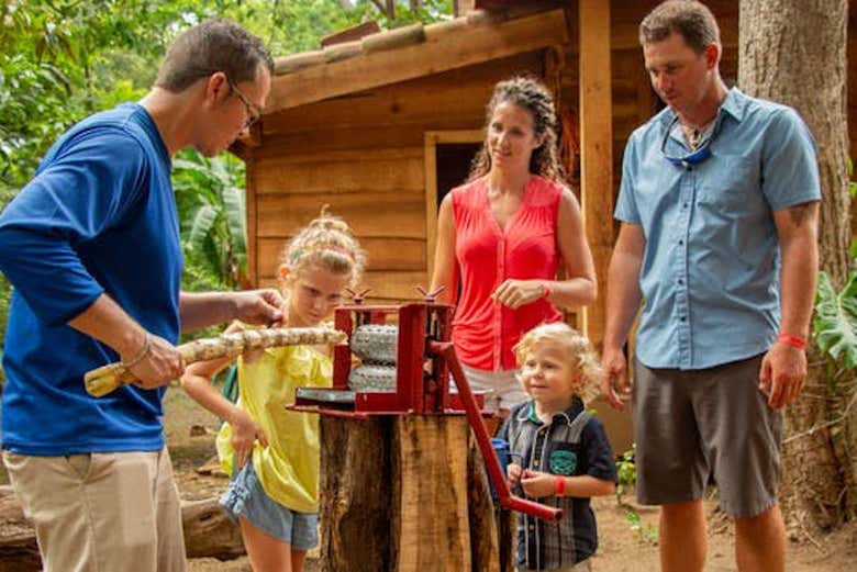 Making the typical sweet water drink