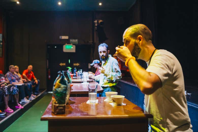 Podemos desfrutar de uma degustação de café Britt
