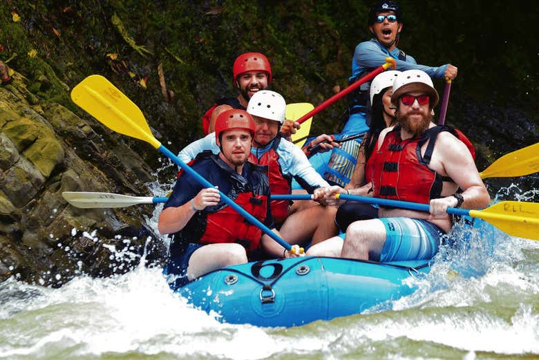 Rafting on the river