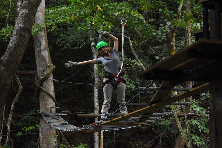 Atividade no Parque de Aventuras Rainforest Pacific