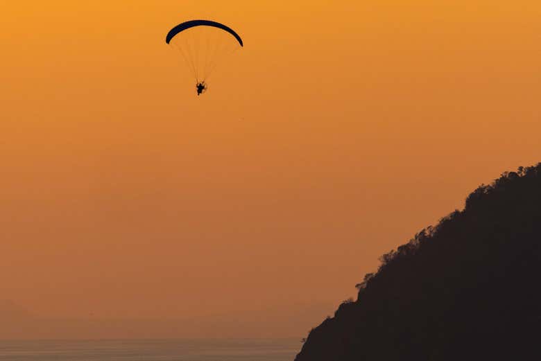 Contemplando um belo entardecer 