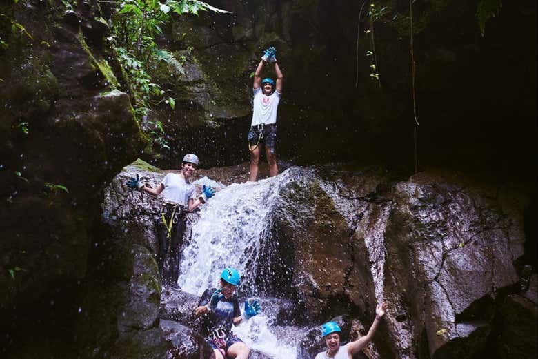 Profitez du moment présent à la cascade