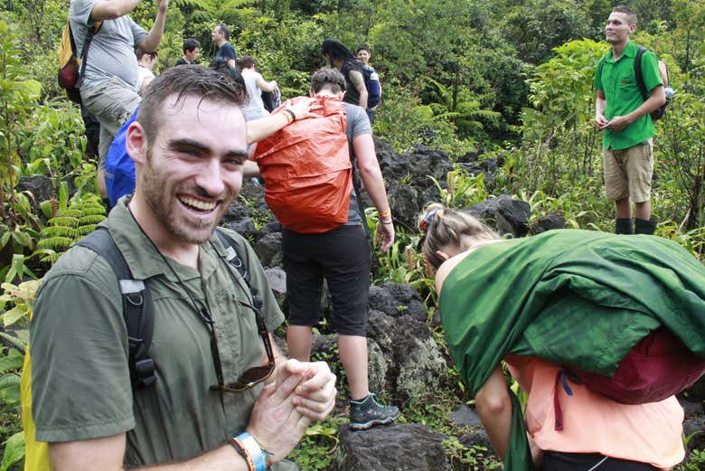 Hike to the volcano