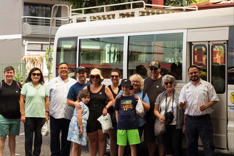 Foto grupal antes de empezar el viaje