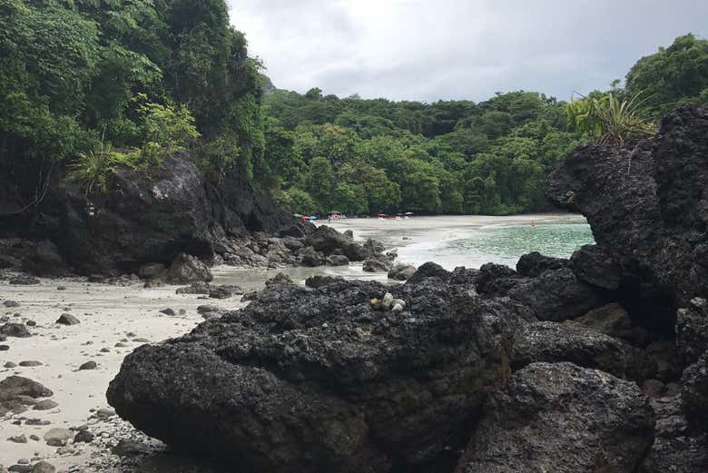 La plage de Biensanz à Manuel Antonio