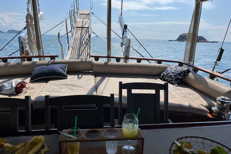 Una de las zonas del barco para relajarse