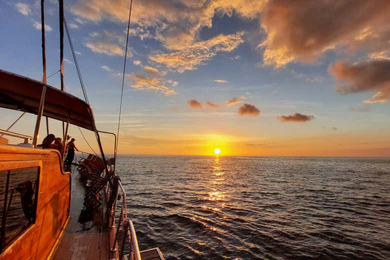 La vista al atardecer