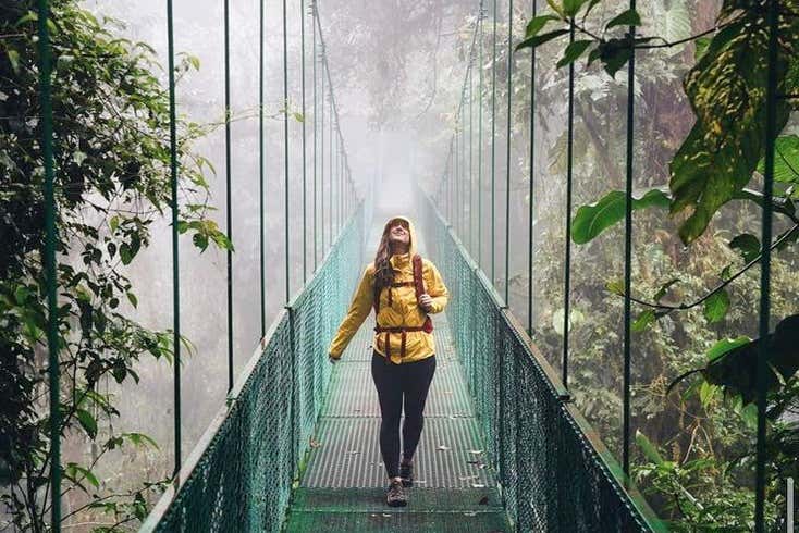 Attraversando la foresta nuvolosa di Monteverde