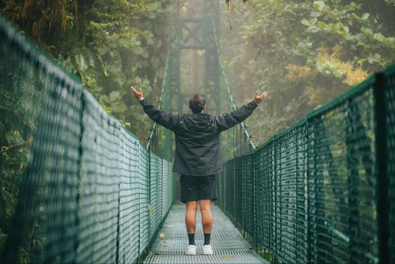 Un momento di contemplazione nella foresta di Monteverde
