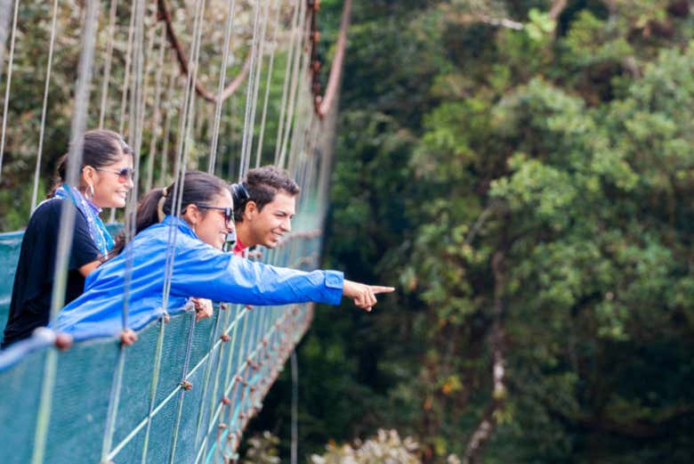 Disfrutando del Skywalk