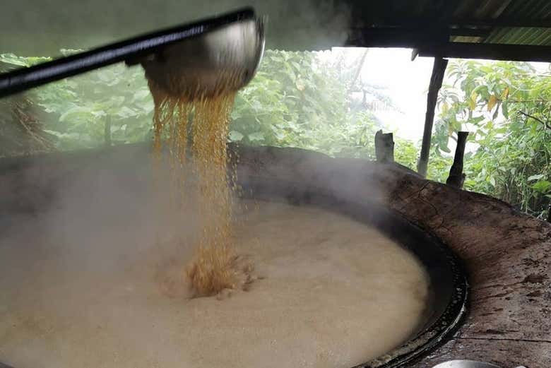 Trabajando la caña de azúcar 