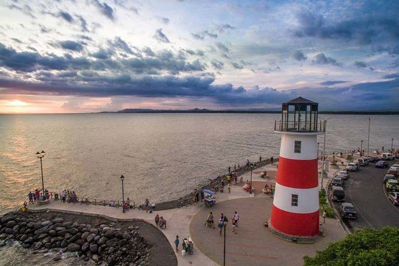 Disfrutando del atardecer