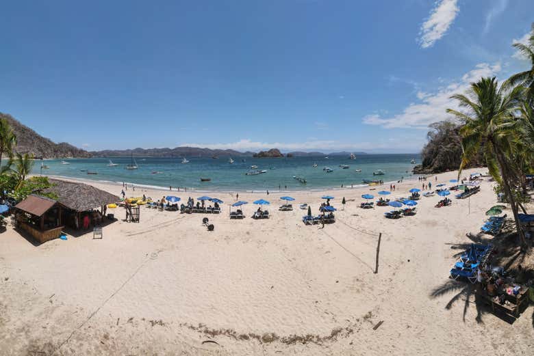 Panorámica de la playa de Isla Tortuga