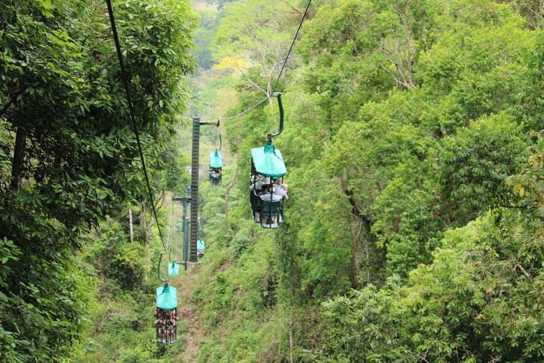 A partir do teleférico, você poderá desfrutar de belas vistas