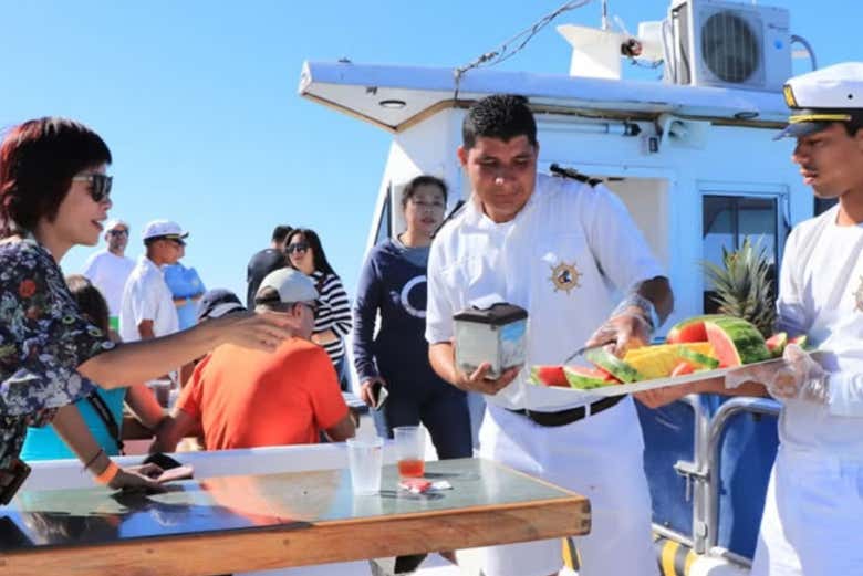 Frutas frescas a bordo