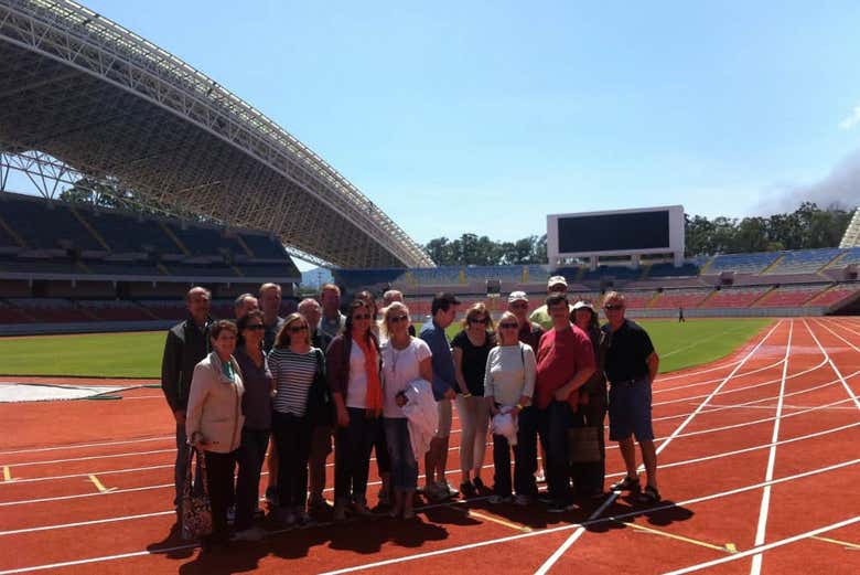 Visitando el Estadio Nacional