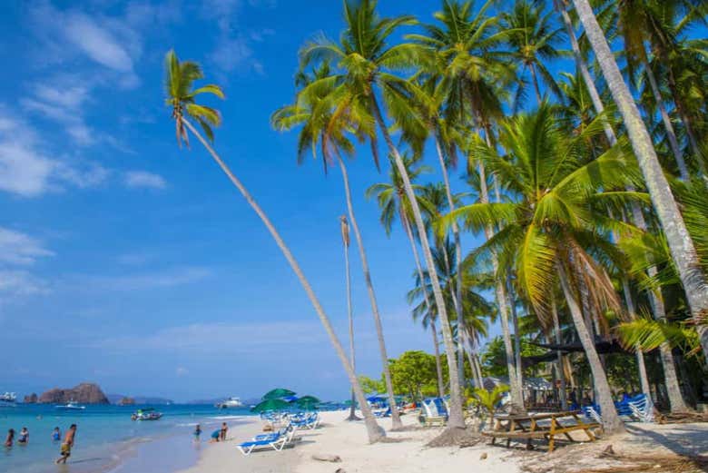 Una paradisíaca playa en Costa Rica