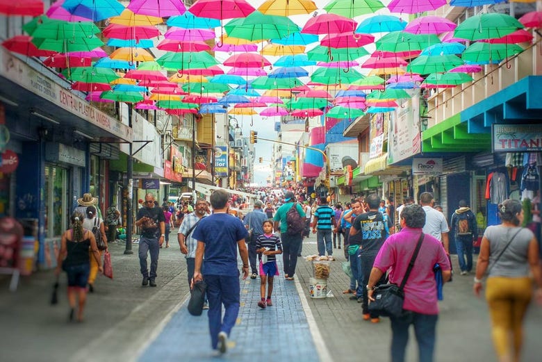Les parapluies suspendus de San José
