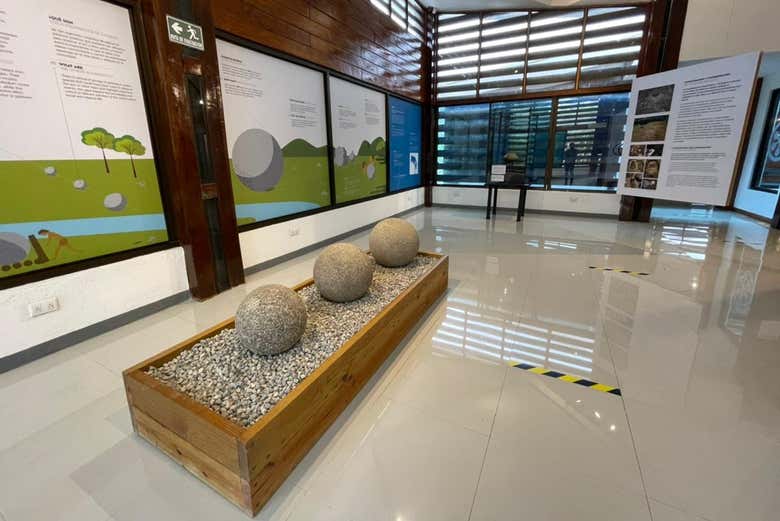 Una de las salas del Museo del Sitio Arqueológico Finca 6