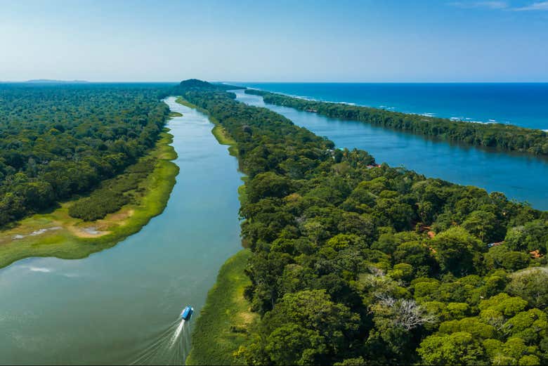 Panorama dos canais de Tortuguero