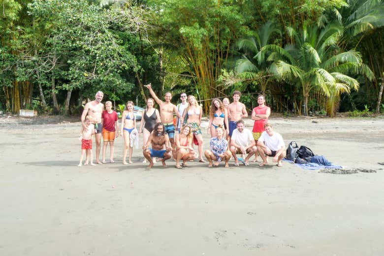Relax on the beach with friends