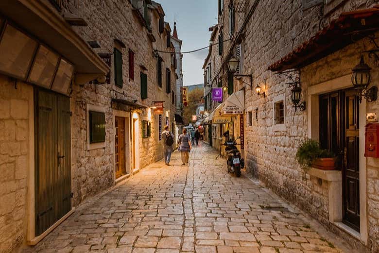 Exploring the historic streets of Trogir