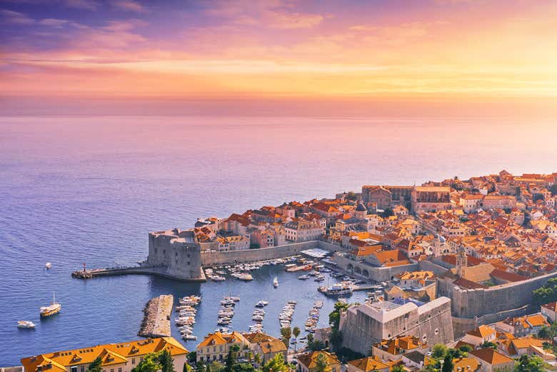 Dubrovnik au coucher de soleil